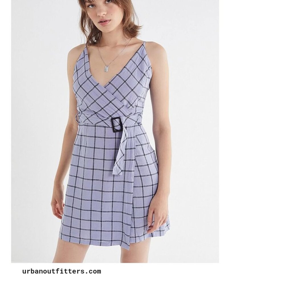 Urban Outfitters windowpane grid dress Small